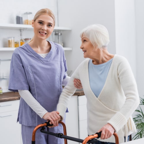 Arbeit in einer Zeitarbeitsfirma im Pflegebereich in Frankfurt